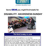 Disability Awareness Sunday - Some ideas you might find helpful