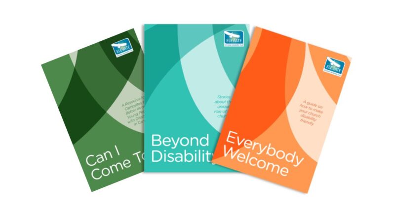 Three resources created by Elevate to help equip campsites and Churches are: Everybody Welcome, Beyond Disability and Can I Come Too?