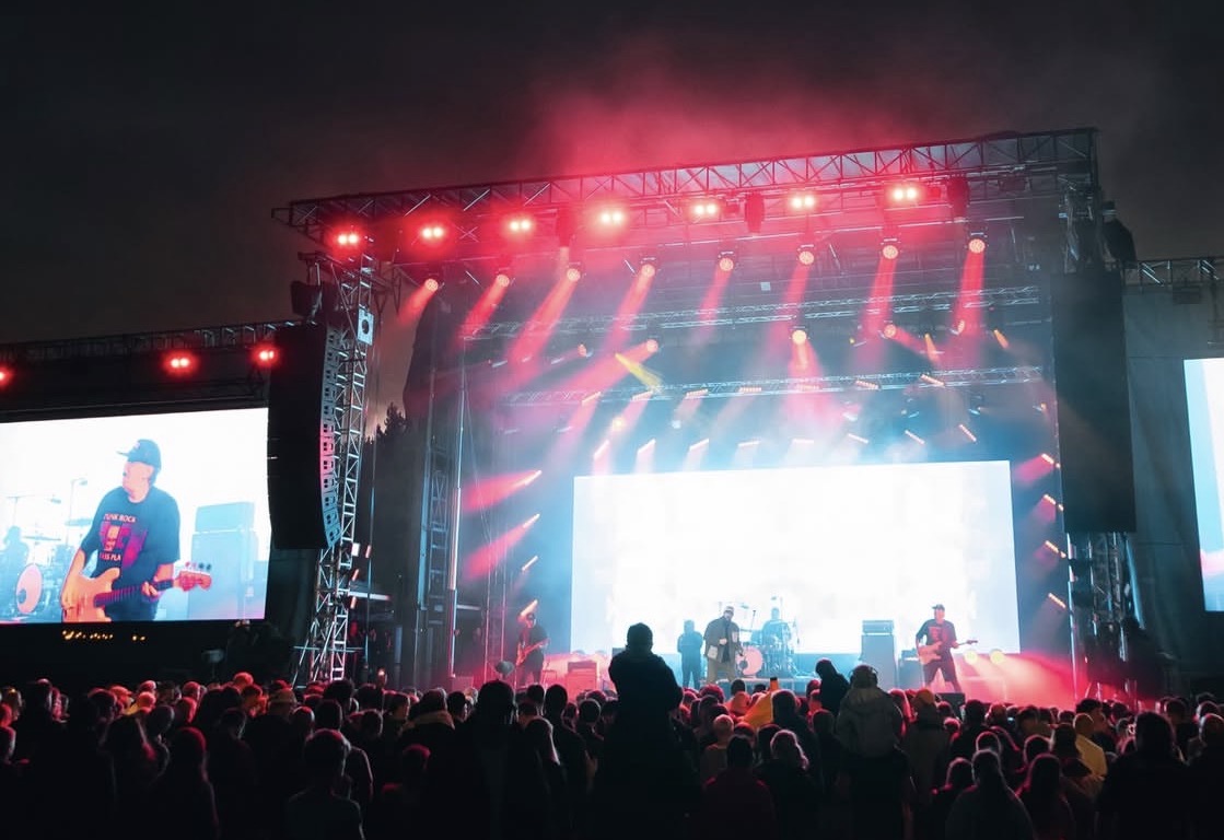 View from the Soul Lounge platform of main-stage at Festival One.