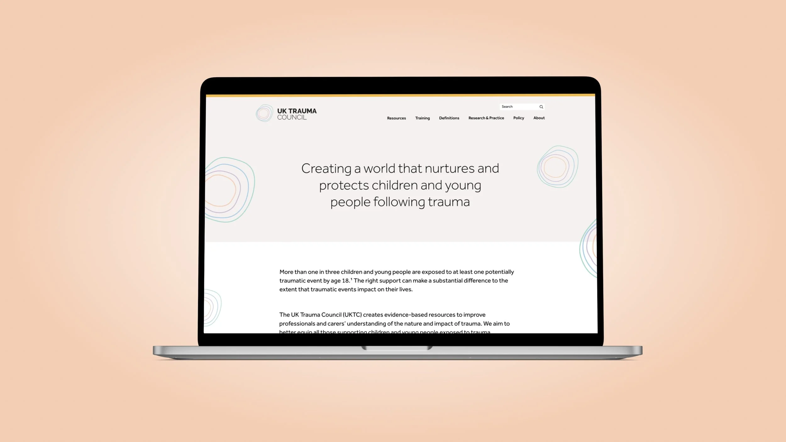 UK Trauma council website home page example