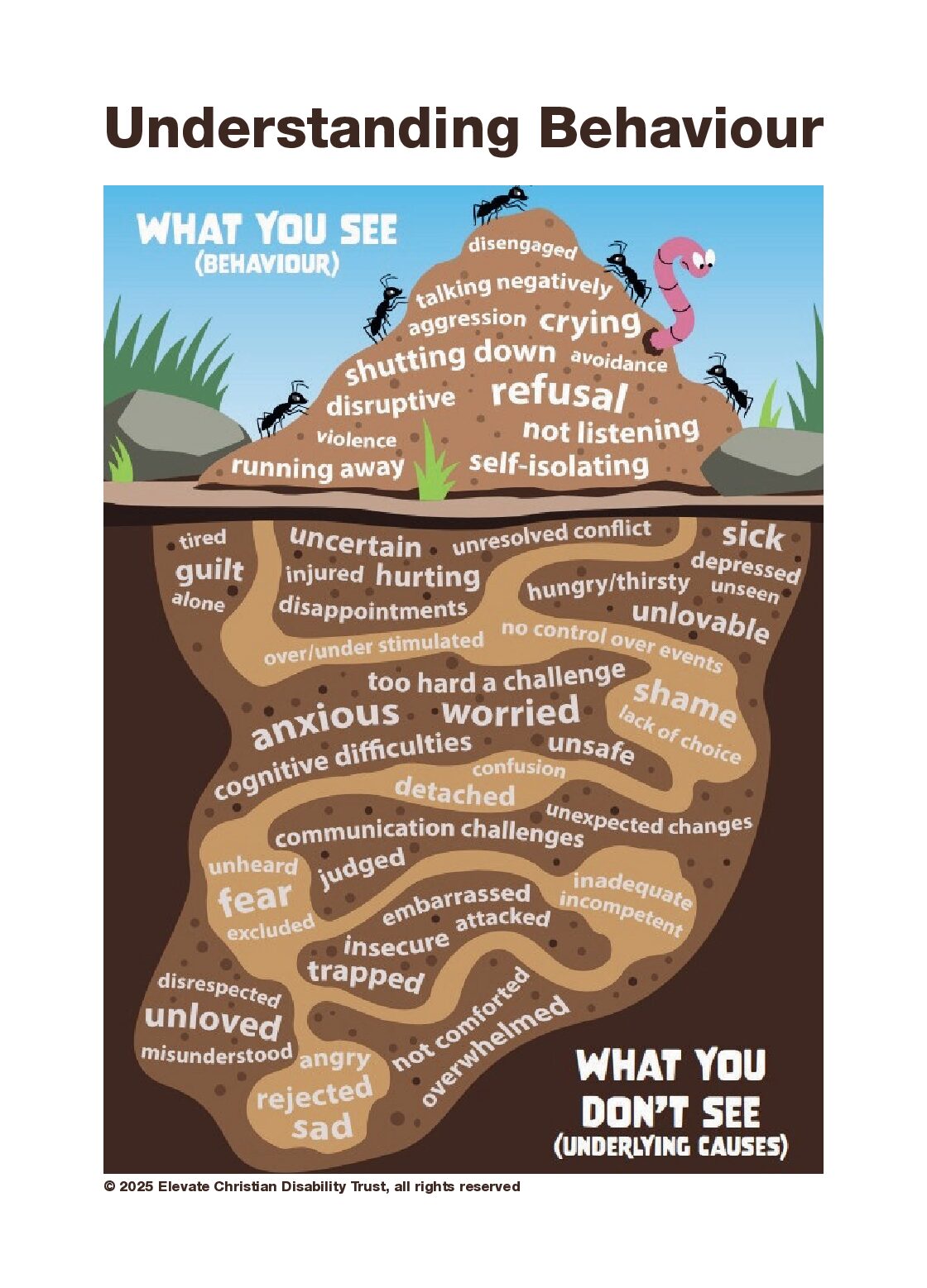 Understanding Behaviour Poster (Digital PDF Downloadable)